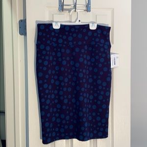 NWT LuLaRoe Cassie XL Skirt Purple/Blue